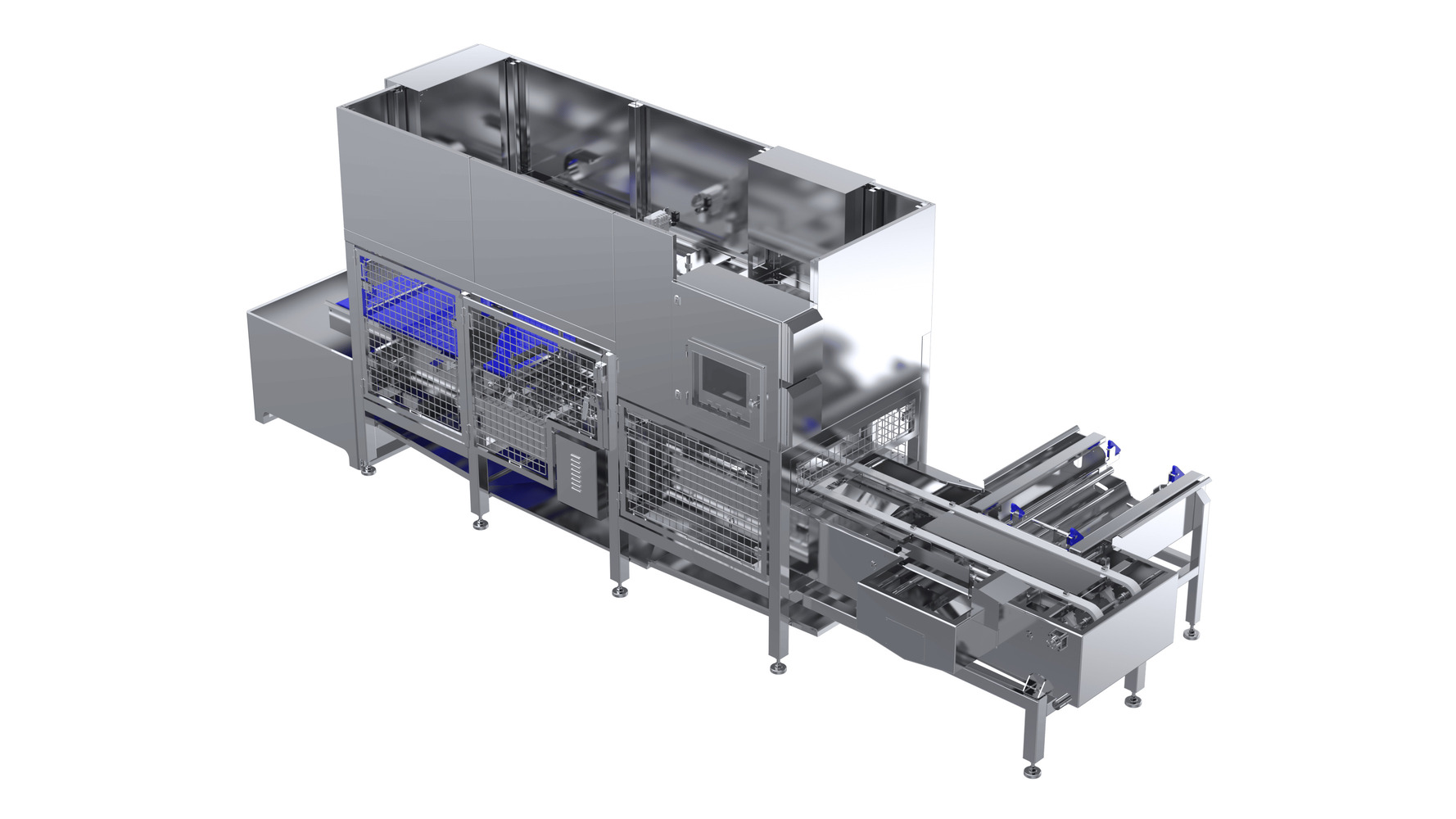 3D Cutting Machine for Firm Tofu 45 Degree View 45-degree view of EVERSOON automatic 3D cutting machine for firm tofu production