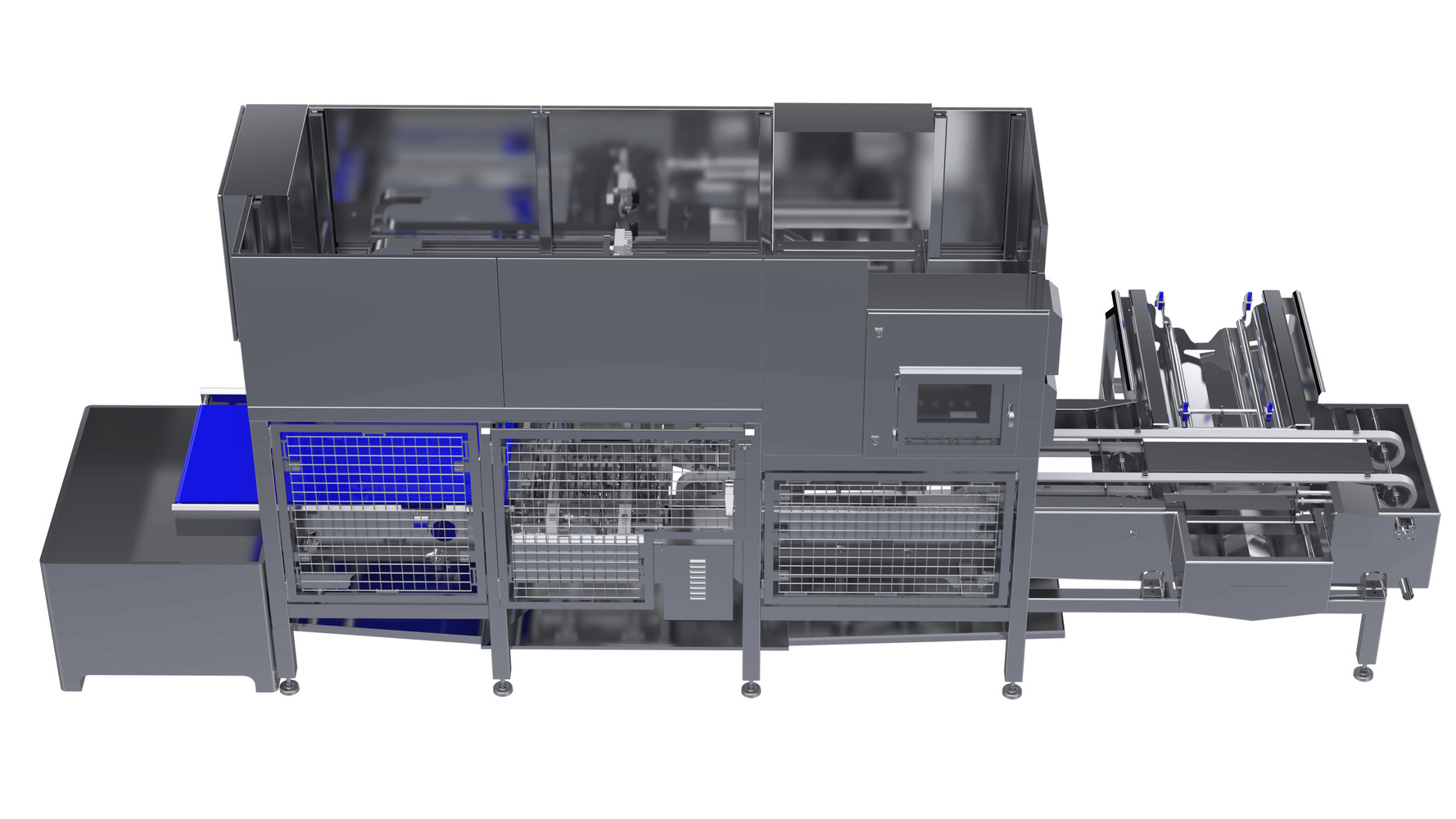 3D Cutting Machine for Firm Tofu Top View Top view of EVERSOON automatic 3D cutting machine for firm tofu production